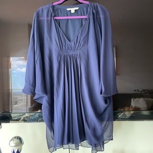 Diane Von Furstenberg Navy Mini Dress!